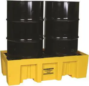 EAGLE MFG 1620 Spill Pallet, 66 gal Spill Capacity, 2 Drums, 4,000 lb Load