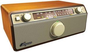 Sangean - WR-12 - Sangean WR-12 AM / FM / AUX-In / Analog Wooden Cabinet Receiver