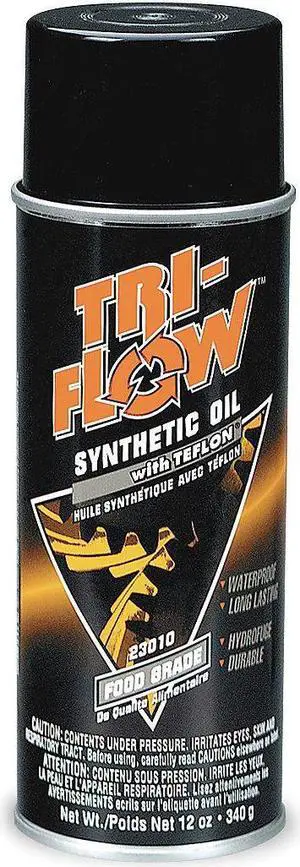 TRI-FLOW TF230101 Food Grade Synthetic Oil, Aerosol, 12 Oz.