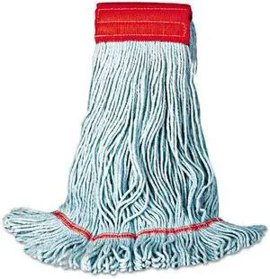 Boardwalk - UNS 402BL - Mop Head, Premium Standard Head, Cotton/Rayon Fiber, Medium, Blue, 12/Carton
