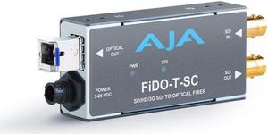 AJA Video Systems - FIDO-T-SC - Single channel SDI to SC Fiber Converter/ SDI loopout up to 10km