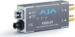 AJA Video Systems - FIDO-2T - Dual channel SDI to LC Fiber extender up to 10km