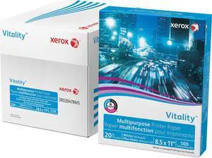 Xerox - 3R02047PL - Xerox Vitality Inkjet Print Copy & Multipurpose Paper - Letter - 8 1/2 x 11 - 24 lb Basis Weight -