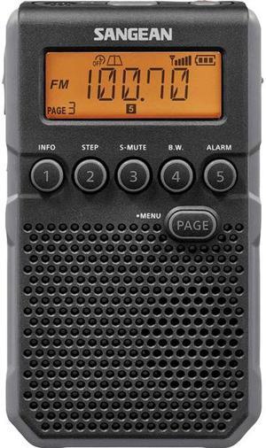 Sangean DT-800BK AM/FM Weather Alert Pocket Radio (Black)