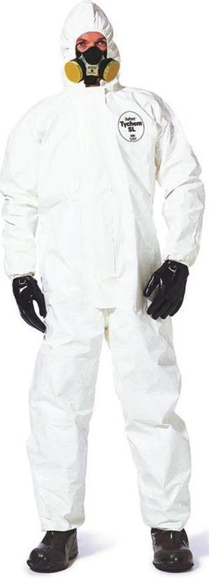 DuPont - SL122B-3XL - Tychem Coveralls Zip Frtatt. Hood Boots Ela Wrt