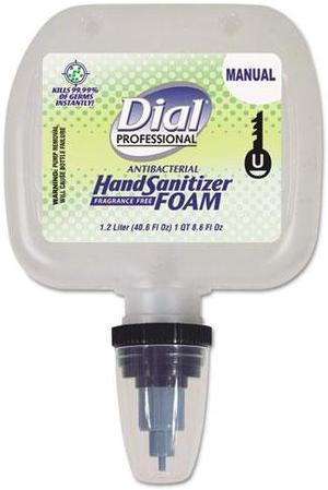 Dial - 1700005085 - Antibacterial Foaming Hand Sanitizer, 1.2 L Refill, Fragrance-Free