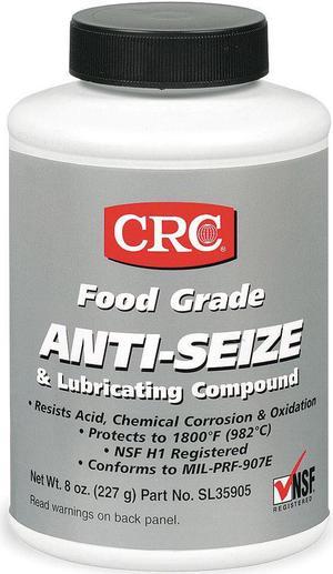 CRC SL35905 Anti-Seize, Brush Top, Food, Paste, 8 Oz.