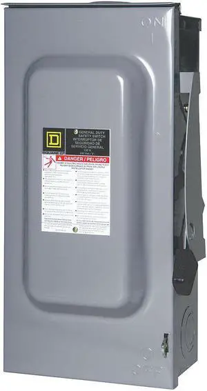 SQUARE D DU323RB Nonfusible Single Throw Safety Switch, General Duty, 240V AC,