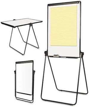 Bi-silque - EA14000583MV - Folds-to-a-Table Melamine Easel, 28 1/2 x 37 1/2, White, Steel/Laminate Bi-silque - EA14000583MV - Folds-to-a-Table Melamine Easel, 28 1/2 x 37 1/2, White, Steel/Laminate