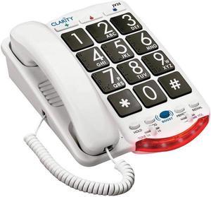 Clarity Amplified Telephone with Talk Back Numbers (Black Buttons) - 76560.001
