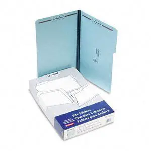 Esselte Pendaflex - FP313 - Pressboard Folders, 2 Fasteners, 1 Expansion, 1/3 Tab, Legal, Blue, 25/Box
