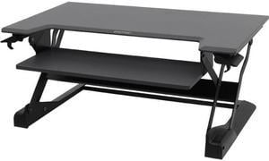 Ergotron 33-406-085 WorkFit-TL, Sit-Stand Desktop Workstation (Black with grey surface)