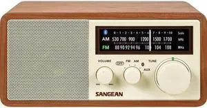 Sangean WR-16 AM/FM Bluetooth Wooden Cabinet Radio