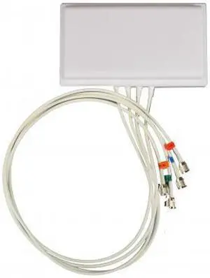 Ventev - M6060060P1D43602V - 2.4/5GHz 6dBi Wi-Fi Directional (H:105/125, V:60/70) Antenna with 4 RPTNC Connectors