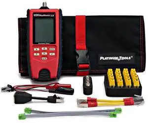 Platinum Tools - T130K1 - Platinum Tools VDV MapMaster 3.0 Cable Tester Kit - Cable Testing - Battery Included