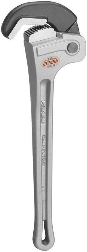 RIDGID 12698 18 in L 2 1/2 in Cap. Aluminum Rapid Pipe Wrench