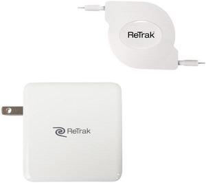 Retrak / Emerge - ETCHGNBC87 - ReTrak ETCHGNBC87 87-Watt USB-C Notebook Charger with Retractable Cable