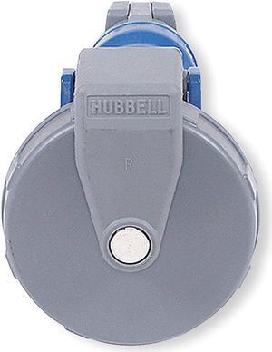 HUBBELL WIRING DEVICE-KELLEMS HBL460C9W IEC Pin and Sleeve Connector,60A,250V