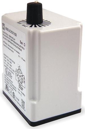 SCHNEIDER ELECTRIC 9050JCK21V20 Time Delay Rlay,120VAC,10A,DPDT,0.1 sec.
