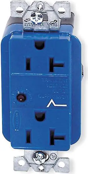 Hubbell - HBL5360SA - Circuit Guard Specification Grade 20A 125V 2P3W NEMA 5-20R Surge Suppression Duplex Receptacle