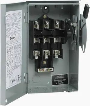 EATON DG321URB Nonfusible Safety Switch, General Duty, 240V, 3PST, NEMA 3R