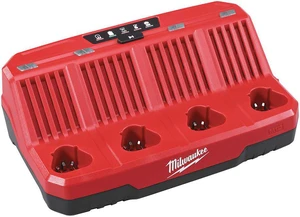 Milwaukee Electric Tool - 48-59-1204 - Sequential Charger, Plastic, 120V, 12V Cordless Tool, 4-Ports, Wall-Mount, Milwaukee Electric Tool - 48-59-1204 - Sequential Charger, Plastic, 120V, 12V Cordless Tool, 4-Ports, Wall-Mount,