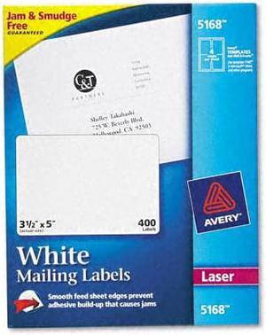 Avery Shipping Labels with TrueBlock for Laser Printers, 3.5" x 5" - Box of 400