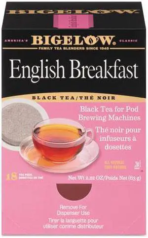 Bigelow English Breakfast Tea Pods 1.90 oz 18/Box 009906