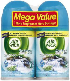 Reckitt Benckiser 82093 FreshMatic Ultra Spray Refill, Fresh Waters, 6.17oz Aerosol