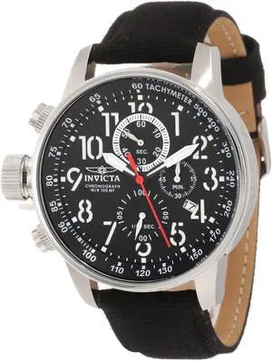 Invicta 1512 Men's Black 1/10 Second Lefty Chronograph