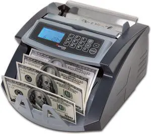 Cassida 5520UV/MG Cash Counter - 1,300 Bills/min - 9.7 x 11.5 x 7.5 - Gray