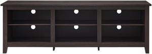 Walker Edison W70CSPES 70 x 24 in. Essentials TV Stand - Espresso