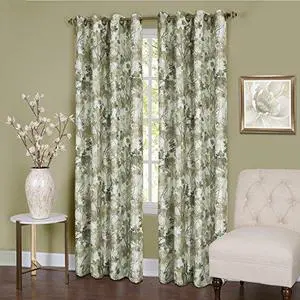 Tranquil - Lined Grommet Panel - 50 x 84 - Green