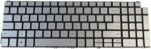 Silver Non-Backlit Keyboard for Dell Inspiron 5501 5502 5508 5509 5584 5590 5591 5593 5594 5598 7590 7591 7791 Laptops