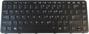 Backlit Keyboard w/ Black Frame For HP EliteBook Folio 1040 G1 1040 G2 Laptops