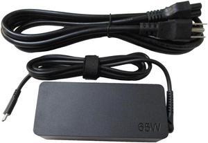 65W USB-C Laptop Replacement Ac Adapter Charger w/ Power Cord