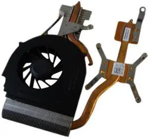 New Dell Studio 1555 Laptop Cpu Fan & Heatsink Y140J w/ Discrete ATI Graphics Only
