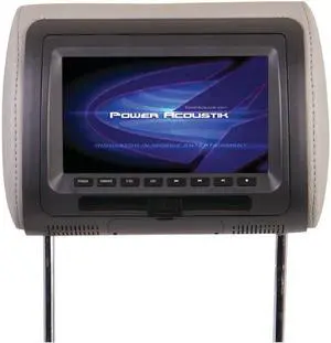 Power Acoustik Hdvd-71Cc 7In Univ Hdrst Mon W/Dvd