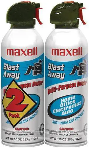 MAXELL 190026 - CA4 Blast Away Canned Air (2 pk)