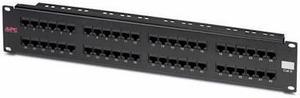 APC CAT 6 PATCH PANEL, 48 PORT RJ45 TO 110 568 A/B COLOR CODED