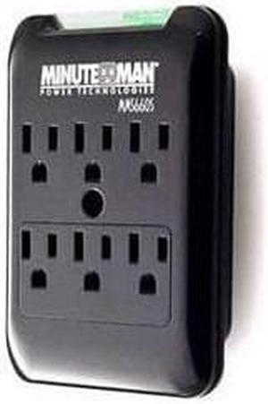 6 Outlet Wall Tap Surge Suppressor, 540J - MM-MMS660S