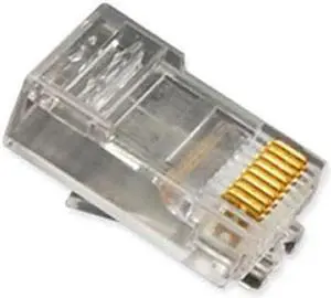 PLUG, 8P8C, OVAL ENTRY, SOLID, 100PK - ICC-ICMP8P8SRD
