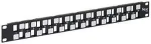 PATCH PANEL, BLANK, EZ, 24-PORT, 1 RMS - ICC-IC107BE241