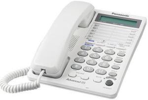 2-Line Feature Phone with LCD White - KX-TS208W