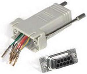 Rj45 to Db9 Female Modular Adapter - Gray - 2941