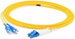 AddOn ADD-SC-LC-10MS9SMF 10m LC (Male) to SC (Male) Straight Yellow OS2 Simplex OFNR (Riser-Rated) Single-Mode Fiber (SMF) Patch Cable