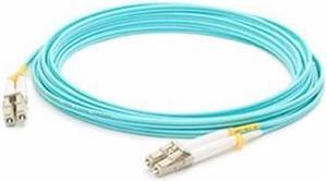 AddOn 10m OM4 Aqua Duplex Patch Cable - ADD-LC-LC-10M5OM4