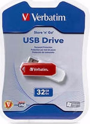 32GB USB 2.0 FLASH DRIVE STORE N GO SWIV - 96806