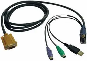 TRIPP LITE 6FT USB / PS2 CABLE KIT FOR KVM SWITCHES B020-U08 / U16 & B022-U16 6' - KEYBOARD / VIDEO / MOUSE (KVM) CABLE - 6 FT-P778-006