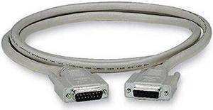 Black Box EGM16T-0015-MF Db15 Molded Shielded Data Cable M/F 15Ft. With Thumbscrews
